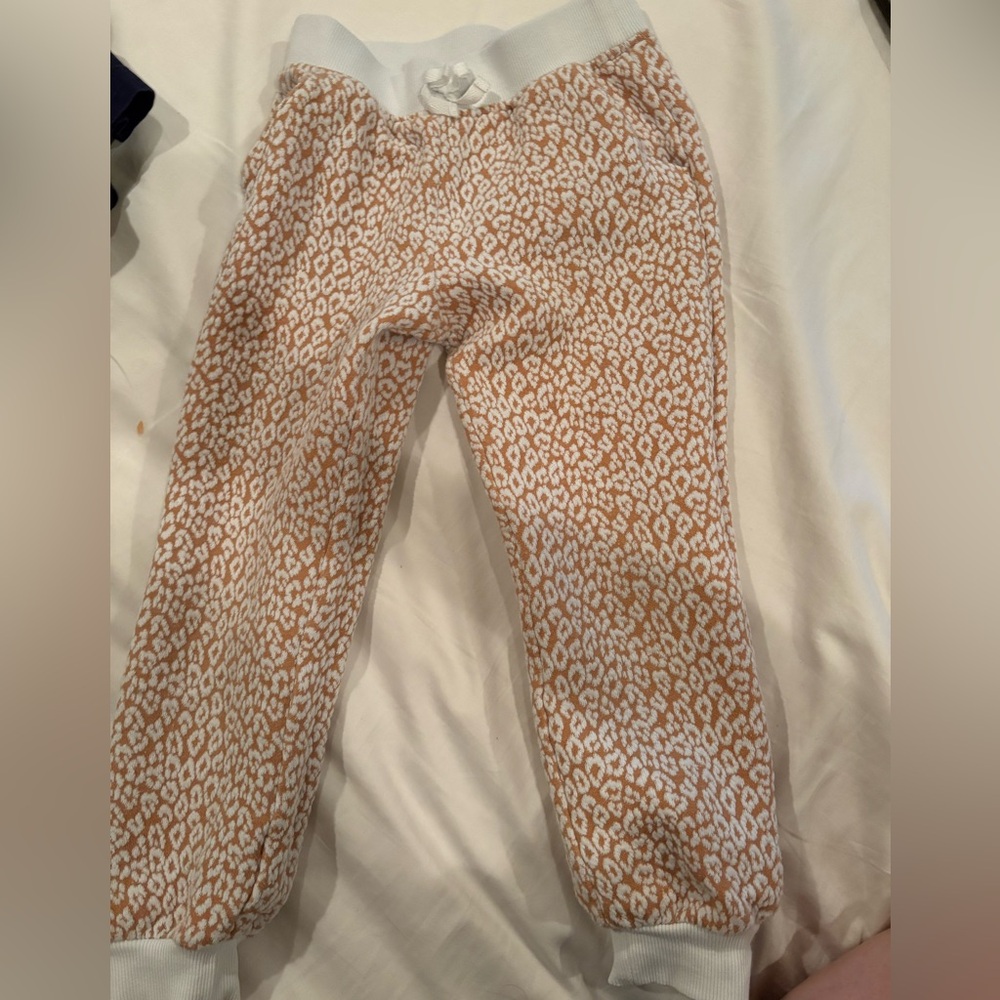 Janie and Jack Girls Leopard Jacquard Joggers